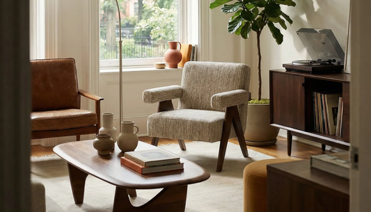 What frame and filling should you look for in non-flattening accent chairs living room chairs?