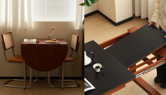 Drop-Leaf vs. Stow-Away Leaf: Which extending dining table mechanism fits your home?