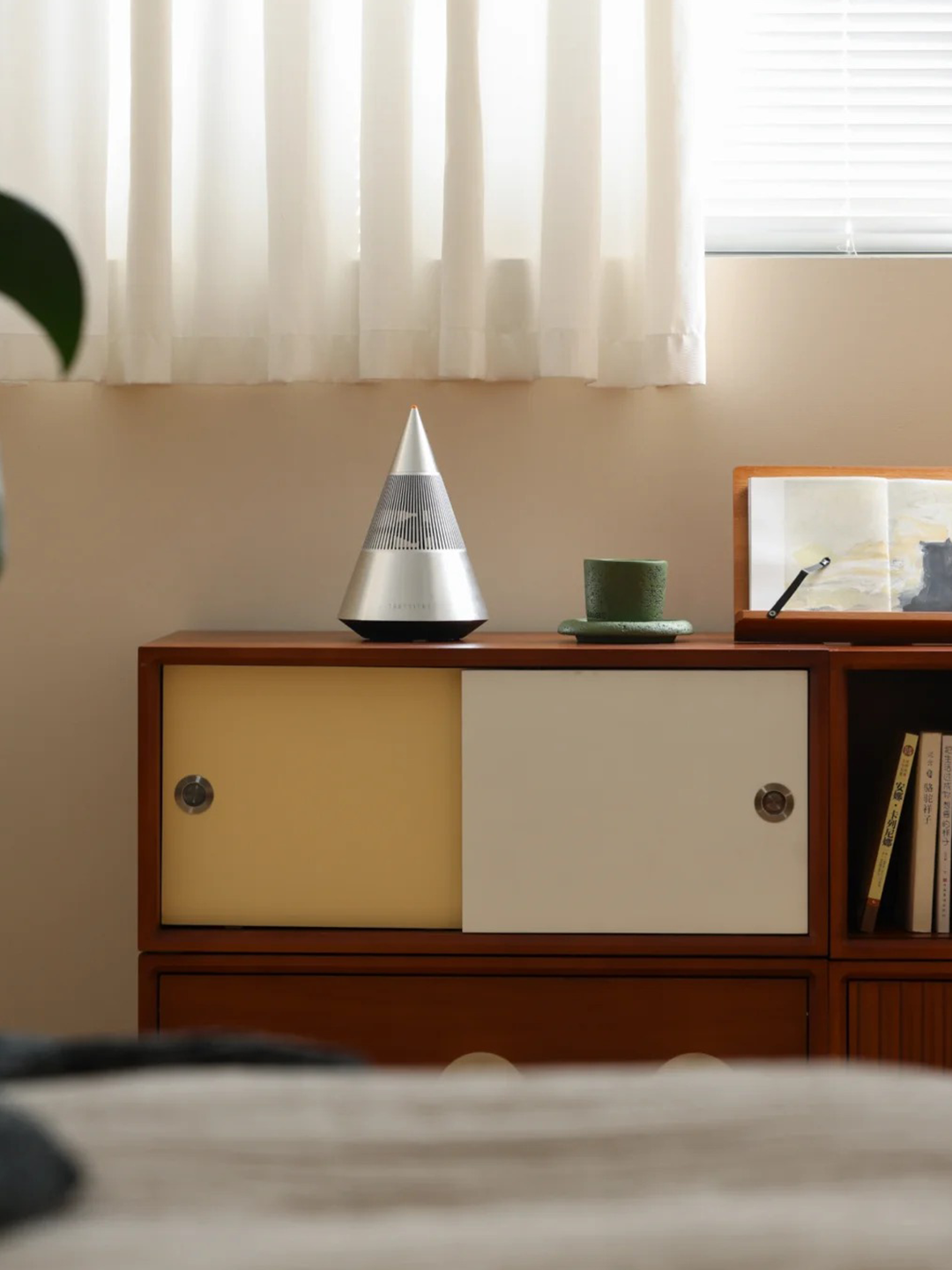 ChapterLiving Vintro Modular Storage System – Cream & Yellow Sliding Door Cabinet