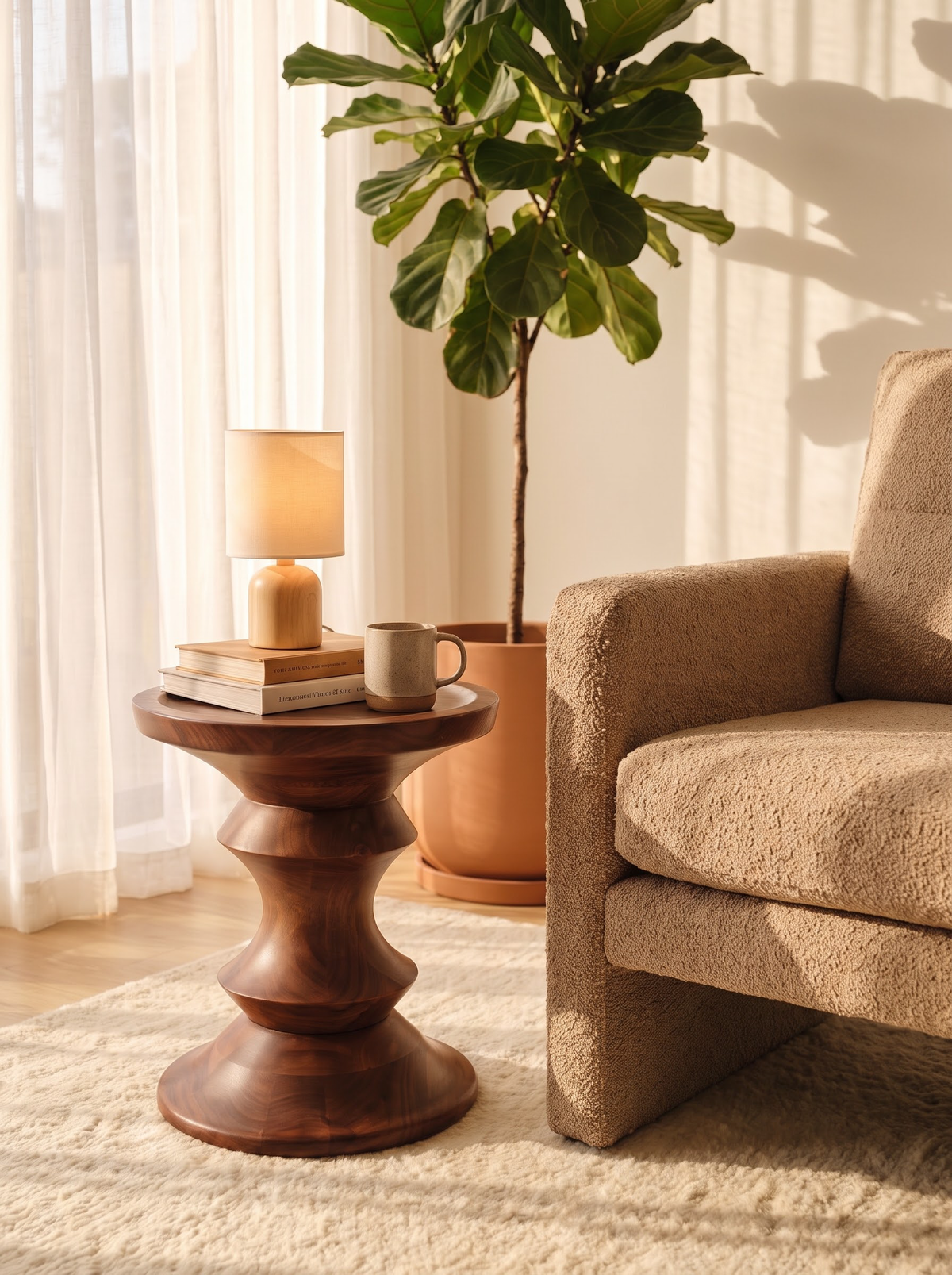 ChapterLiving Otta Solid Wood Side Table