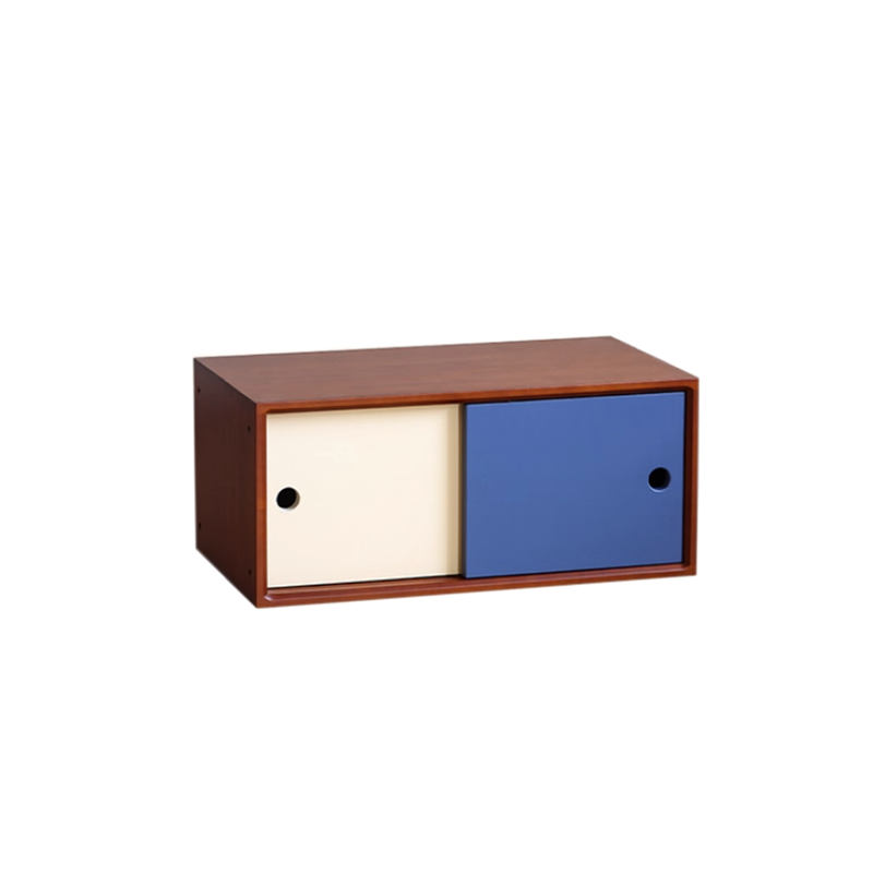 ChapterLiving Vintro Modular Storage System – Blue & Cream White Sliding Door Cabinet